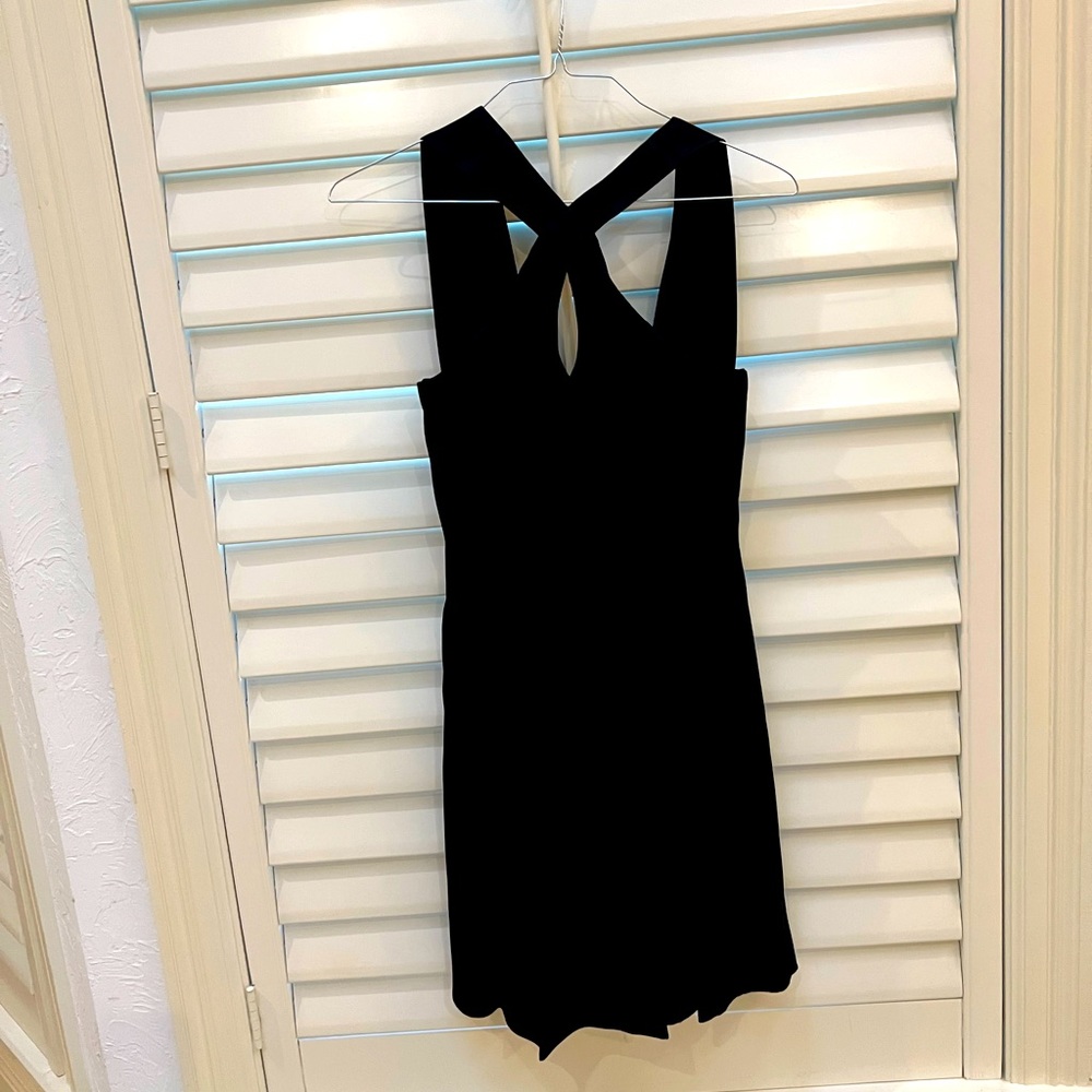 Night Way Collection, Halter Black Dress, just above the knee, size 6